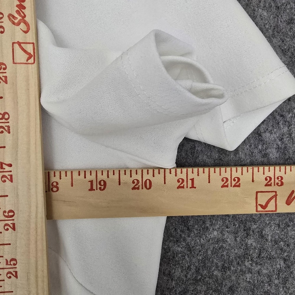 Shelby & Palmer Dress Womens 14W White Bow Neck Shift Short Sleeve‎ Knit Lined - Picture 10 of 12